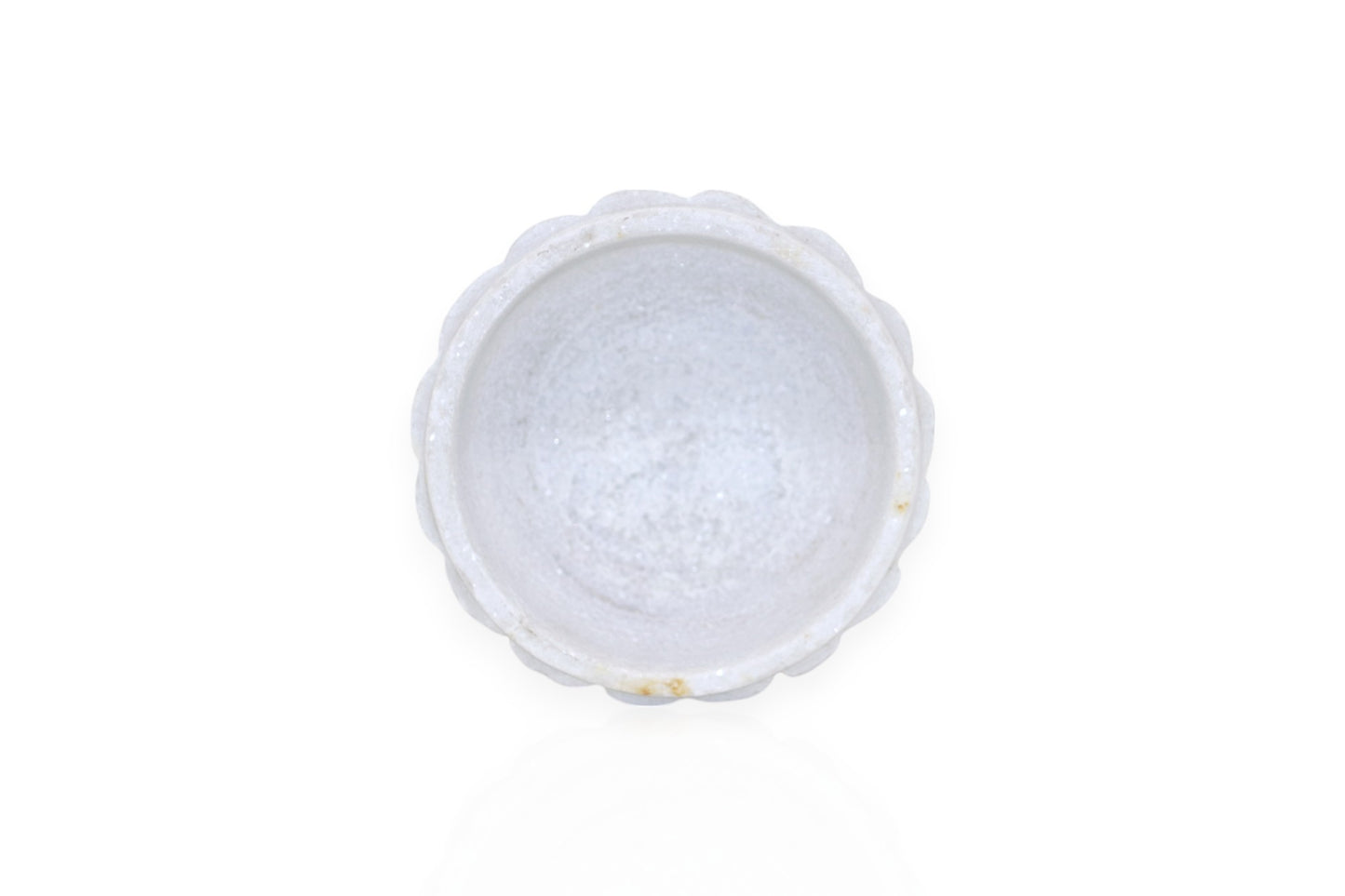 White marble pot shaped sauce bowl | chutney bowl | multiple utility bowl