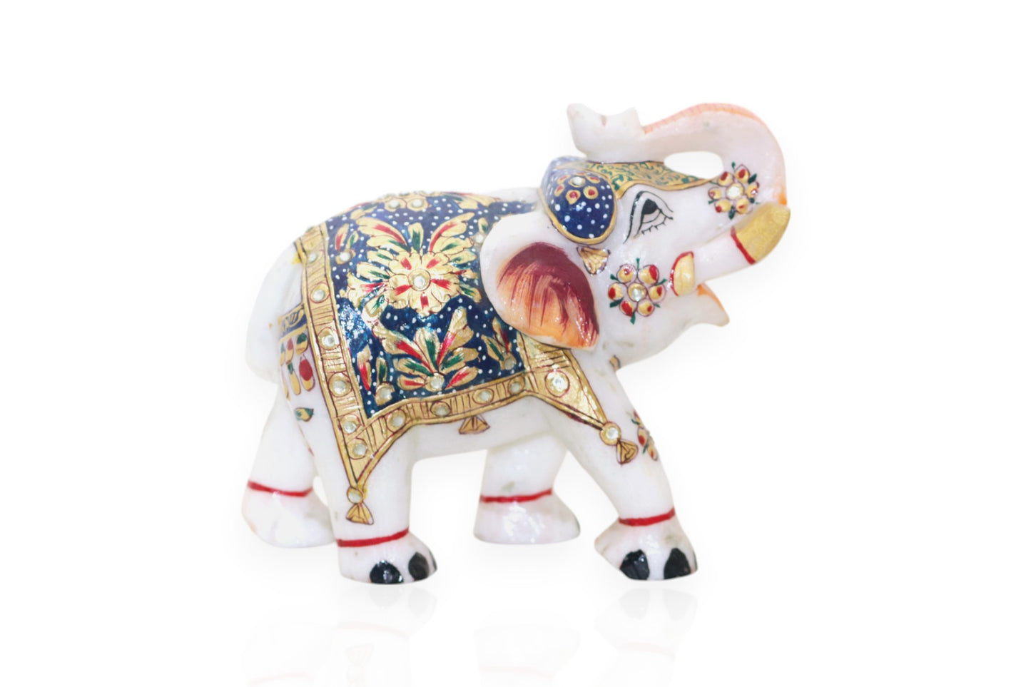 white marble hand painted elephant Luxury hand crafted handicraft items Global Japan Korea Dubai Singapore Europe UK London United kingdom United states of America UAE USA
