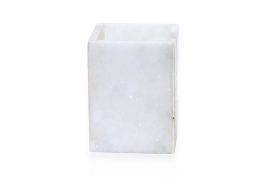 White marble minimalist design pen holder