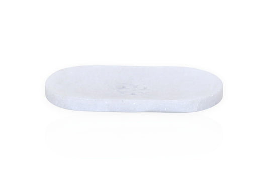 White marble soap plate