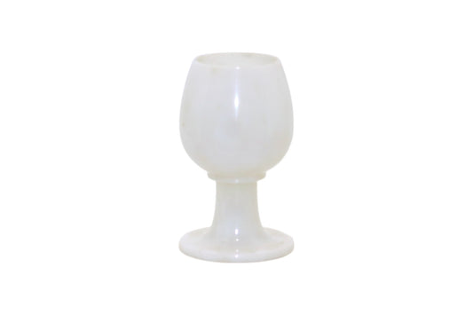 White marble wine glass