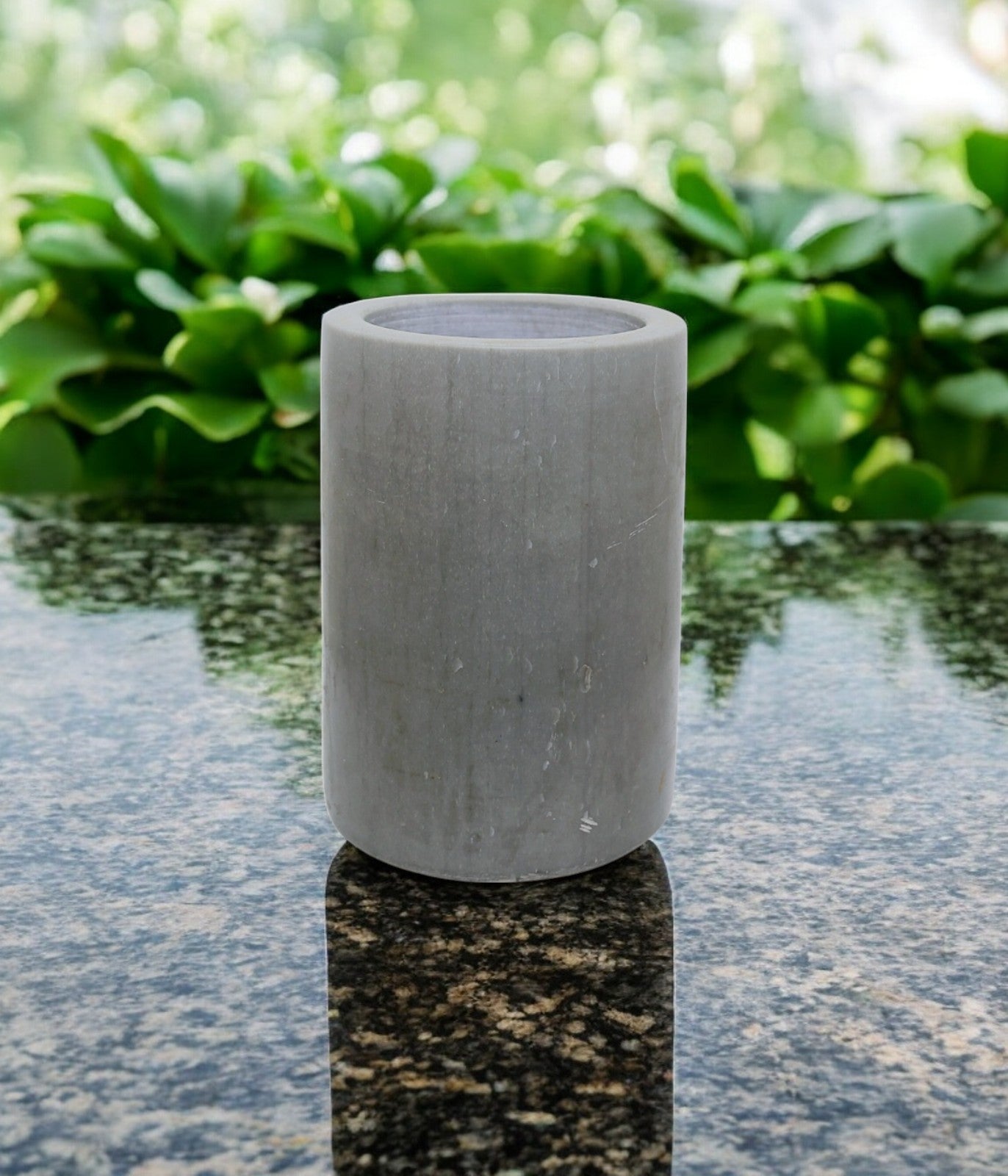 Grey marble flower pot  Luxury hand crafted handicraft items Global Japan Korea Dubai Singapore Europe UK London United kingdom United states of America UAE USA