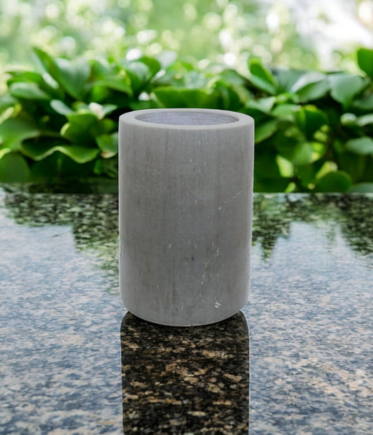 Grey marble flower pot  Luxury hand crafted handicraft items Global Japan Korea Dubai Singapore Europe UK London United kingdom United states of America UAE USA