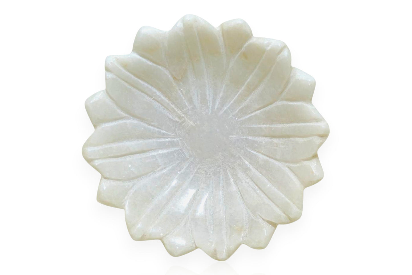 White Marble Flower Holders for holding coins, watches, small Jewelry, dry fruits and much more