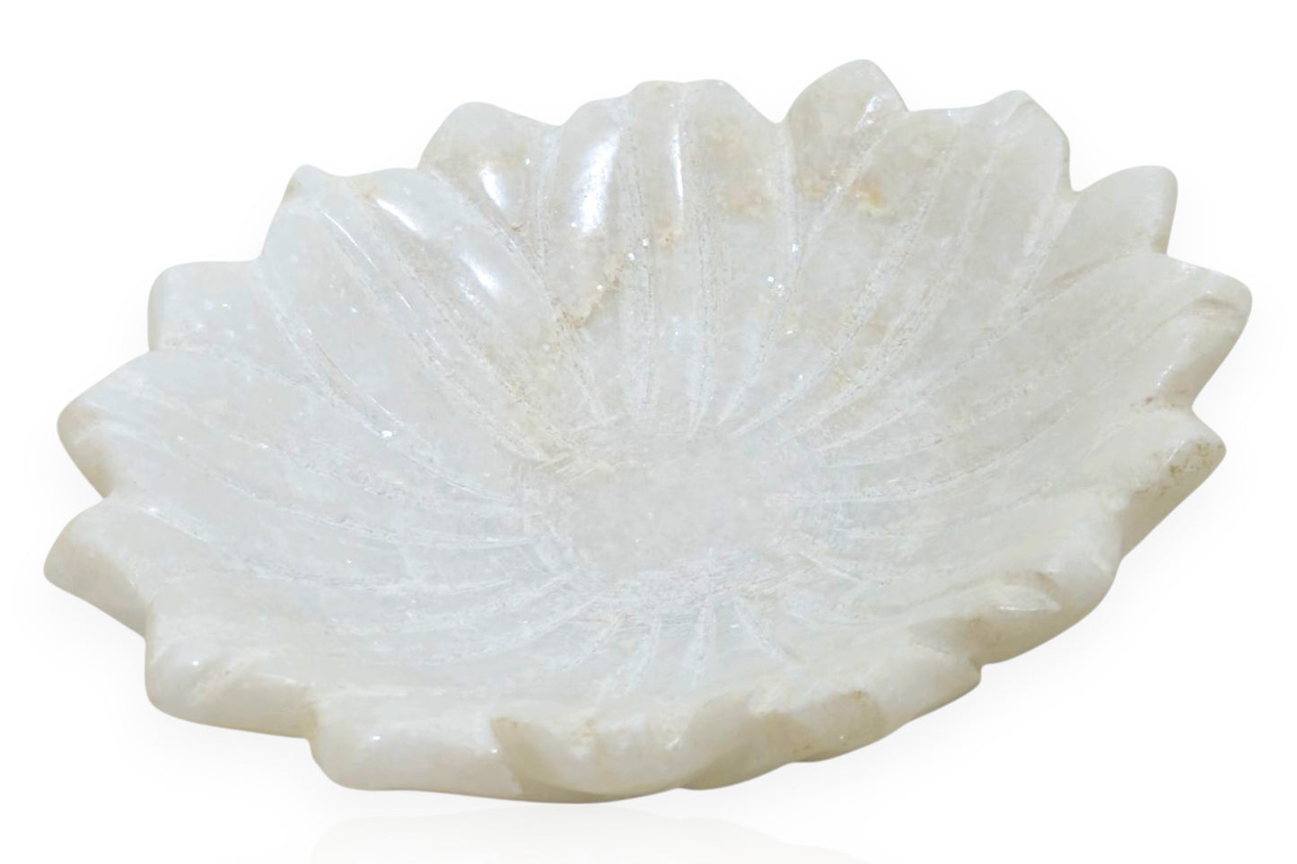 White Marble Flower Holders for holding coins, watches, small Jewelry, dry fruits and much more