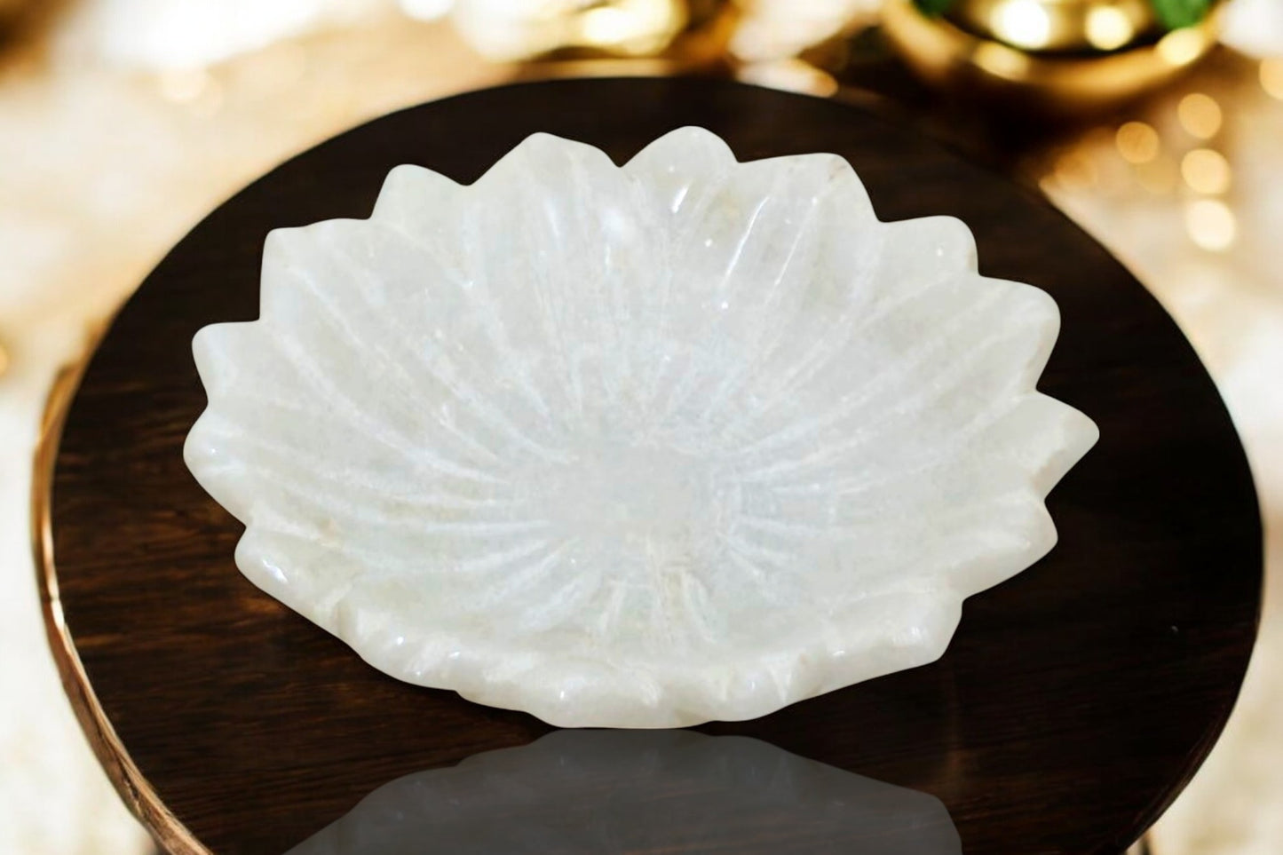 White Marble Flower Holders for holding coins, watches, small Jewelry, dry fruits and much more