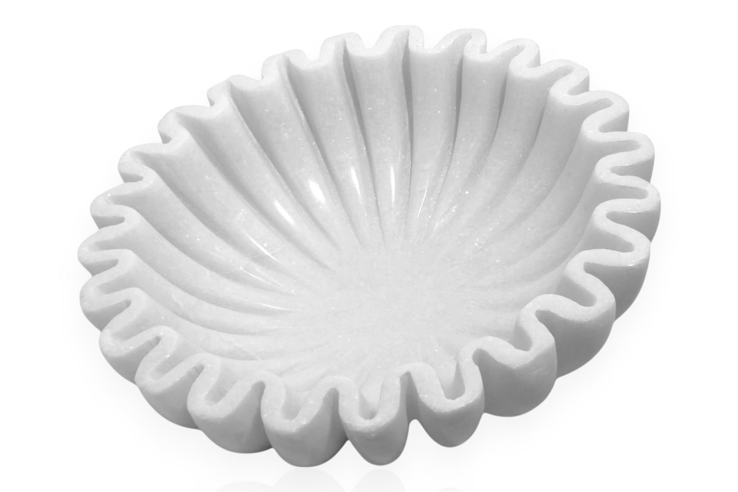 Ultimate Multi-Purpose Organizer small (6 inch round), White Marble Round Holders for Phones, Watches, Jewelry and more