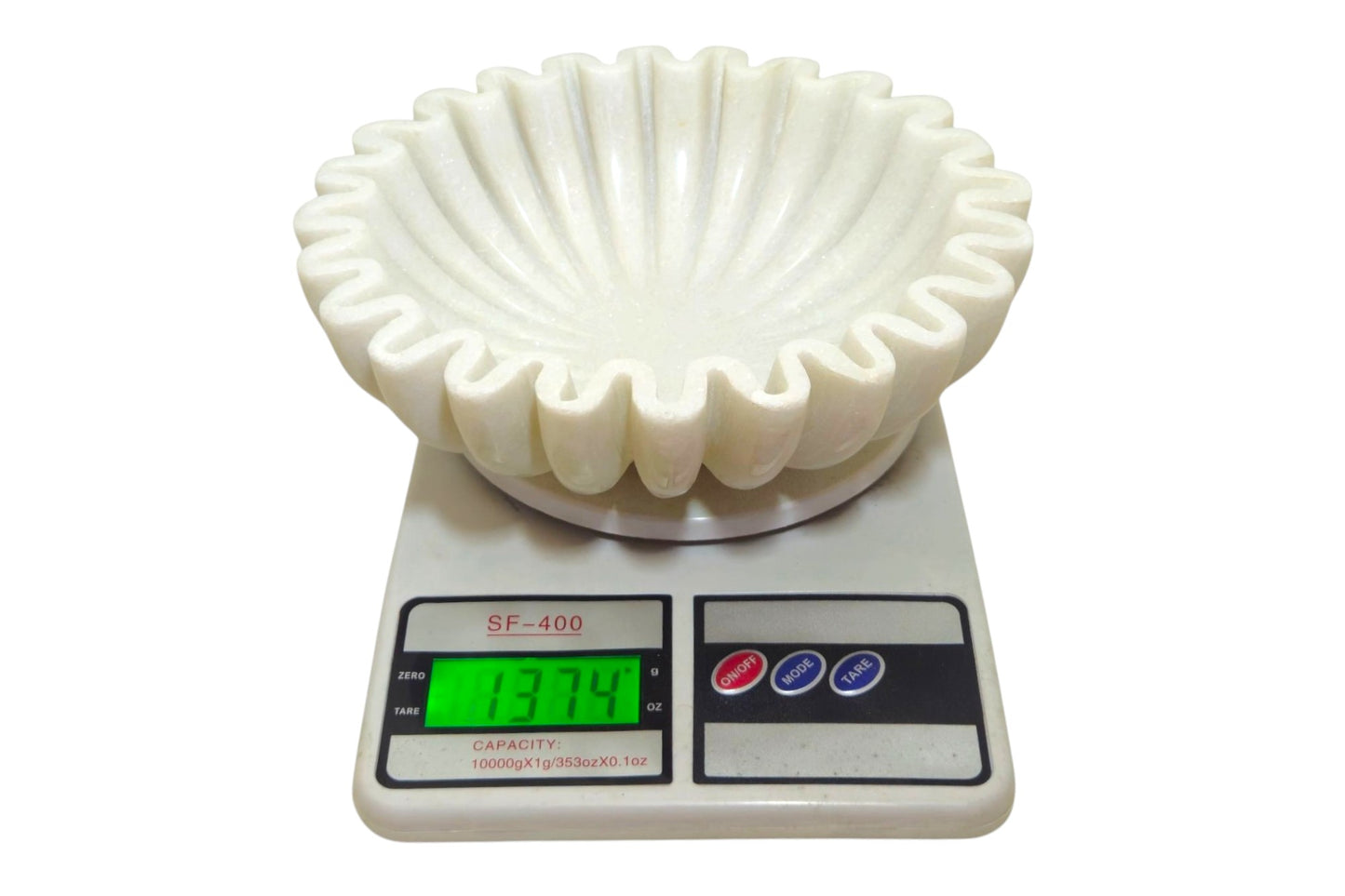 Ultimate Multi-Purpose Organizer small (6 inch round), White Marble Round Holders for Phones, Watches, Jewelry and more
