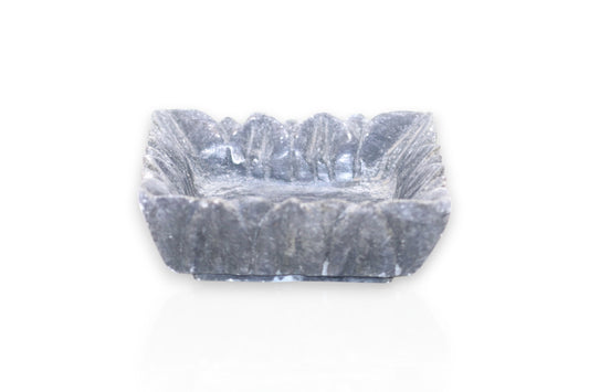 Raw Black marble hand crafted fruit bowl | flower bowl | Temple flower bowl