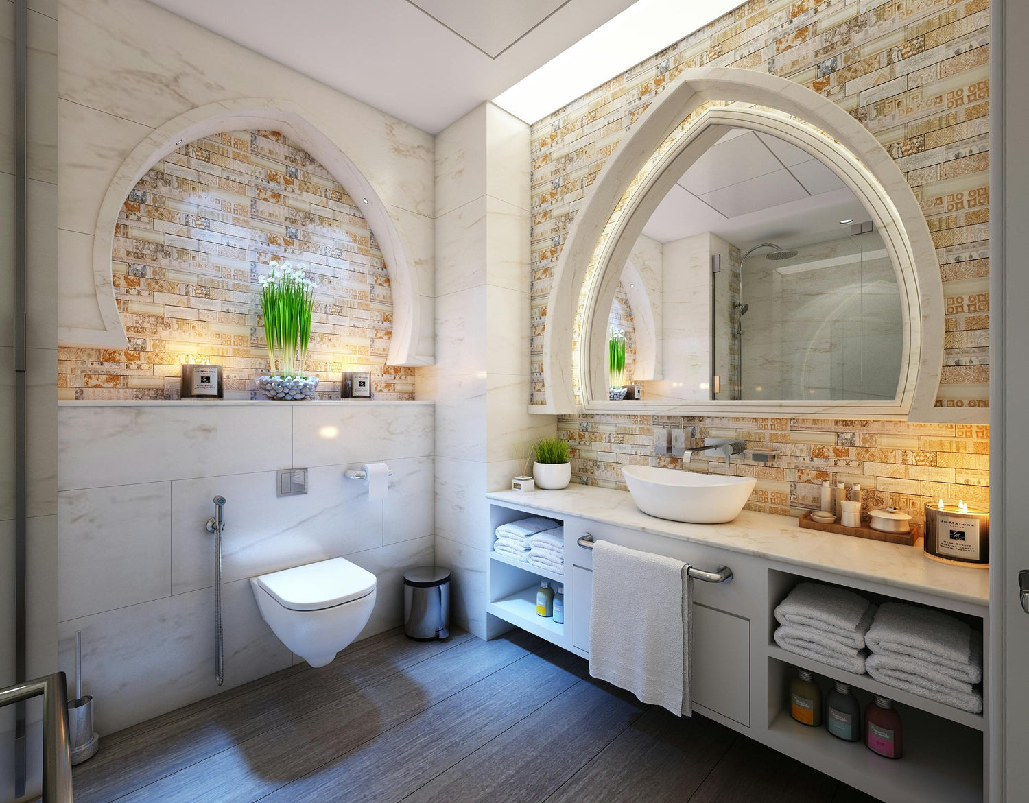 Kill stress in peace with healing bathroom decor ideas for busy life
