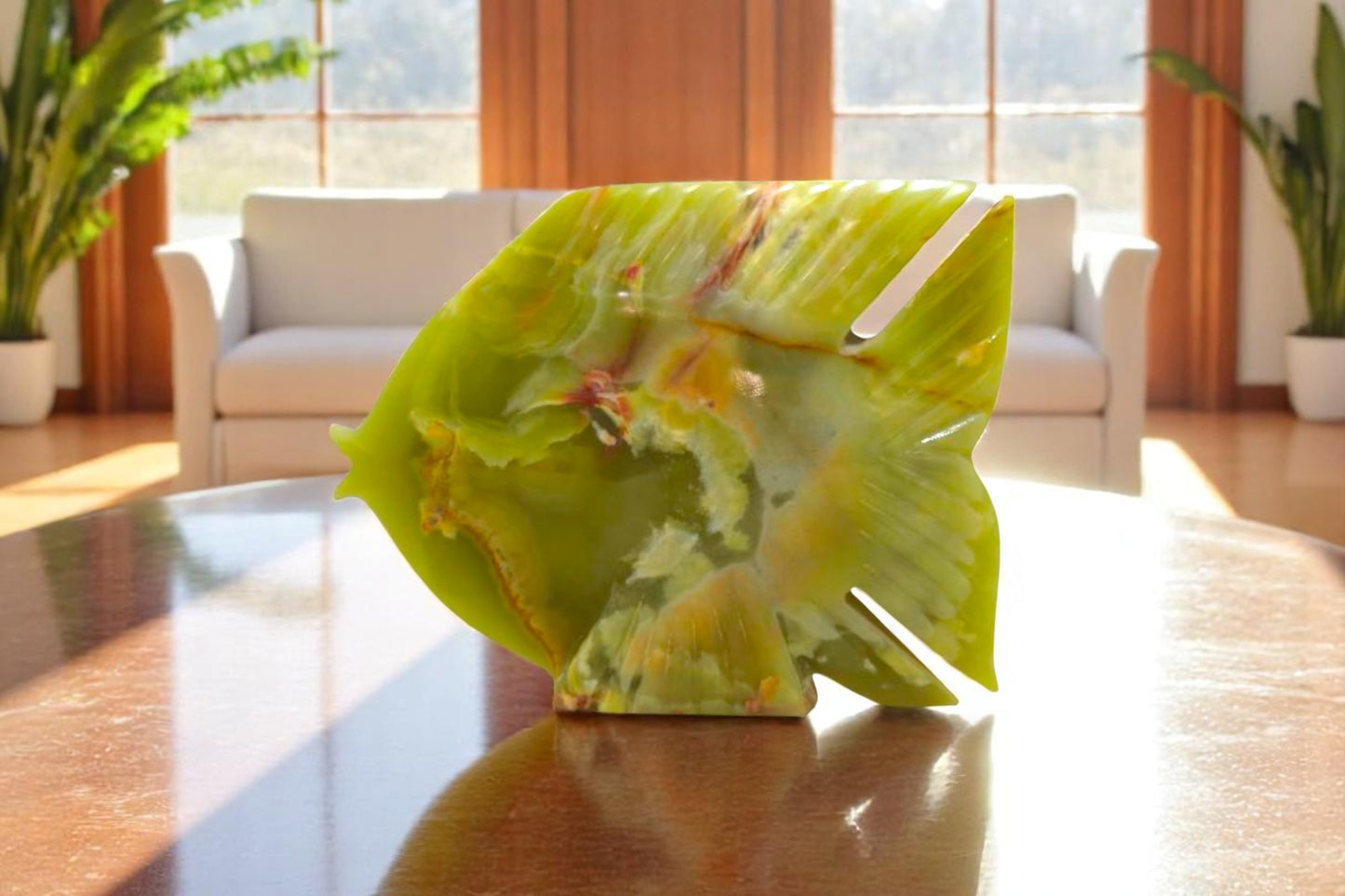 High-End Onyx Stone Fish Sculptures: A Statement in Luxury Living
