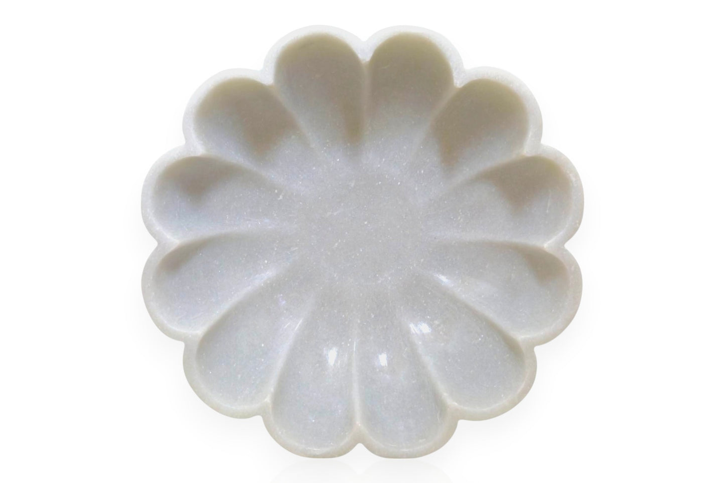 Stunning Craftsmanship: Flower Shaped Marble Holder for Jewelry, Phones, Watches and fruits