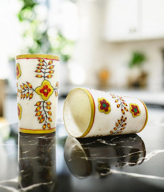 white marble drinking glass Luxury hand crafted handicraft items Global Japan Korea Dubai Singapore Europe UK London United kingdom United states of America UAE USA