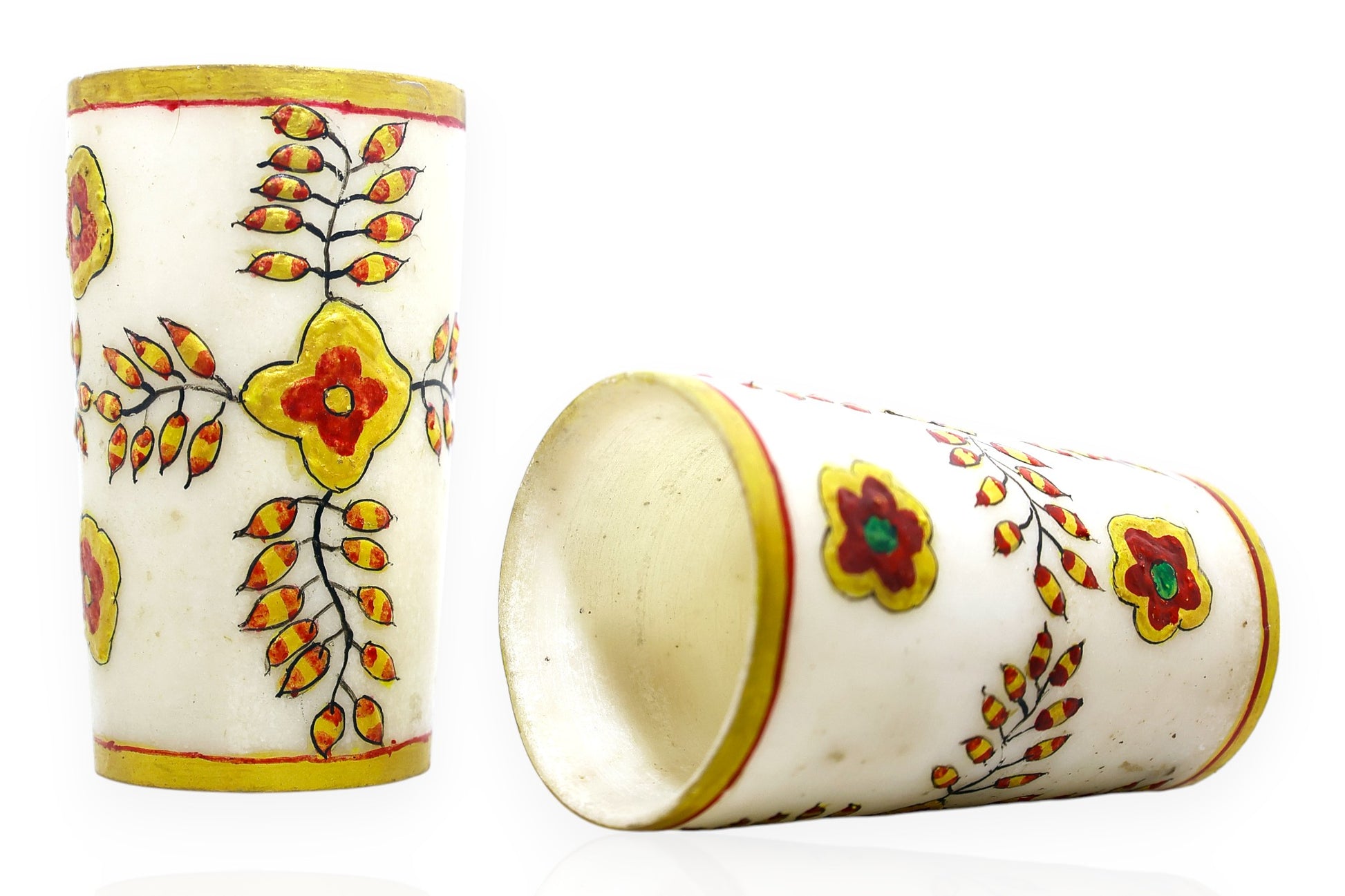 white marble drinking glass Luxury hand crafted handicraft items Global Japan Korea Dubai Singapore Europe UK London United kingdom United states of America UAE USA