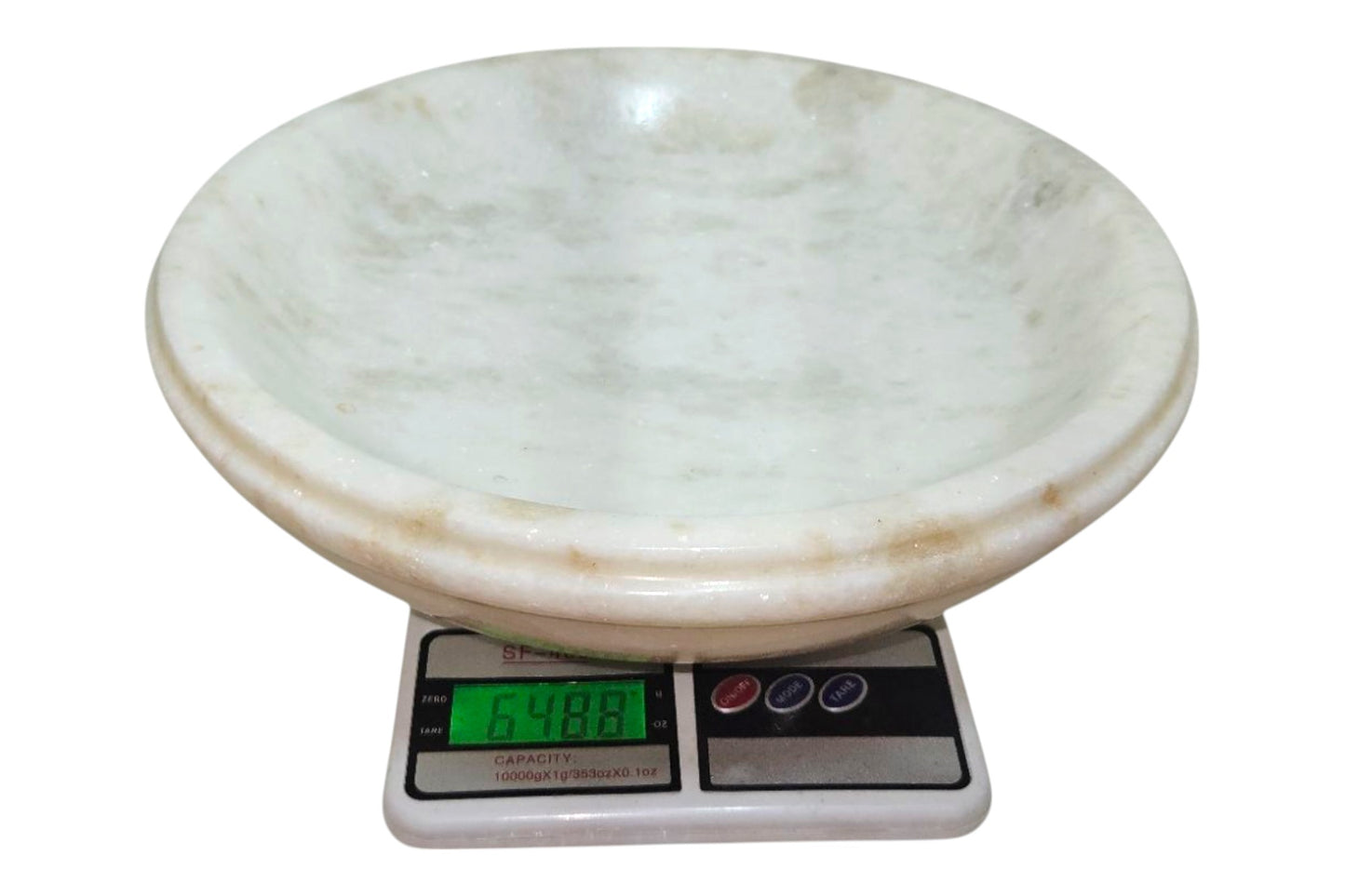 Big size solid 6 kilograms rich marble bowl perfect for phones, watches, keys holder, fruits, vegetables and much more