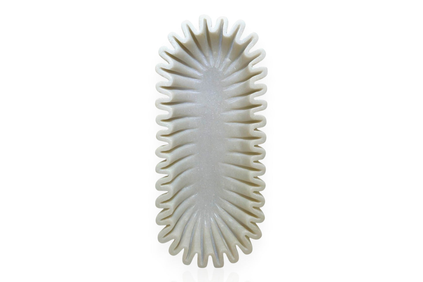 Versatile white marble oval shaped holder for Jewelry, phones, watches and fruits– Stunning Craftsmanship