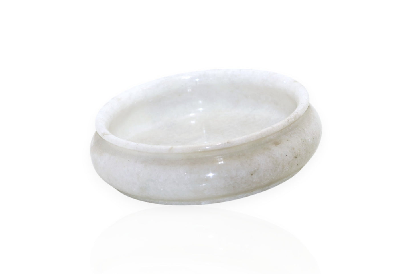 White marble serving bowl | fruit bowl | decoration bowl | temple flower bowl