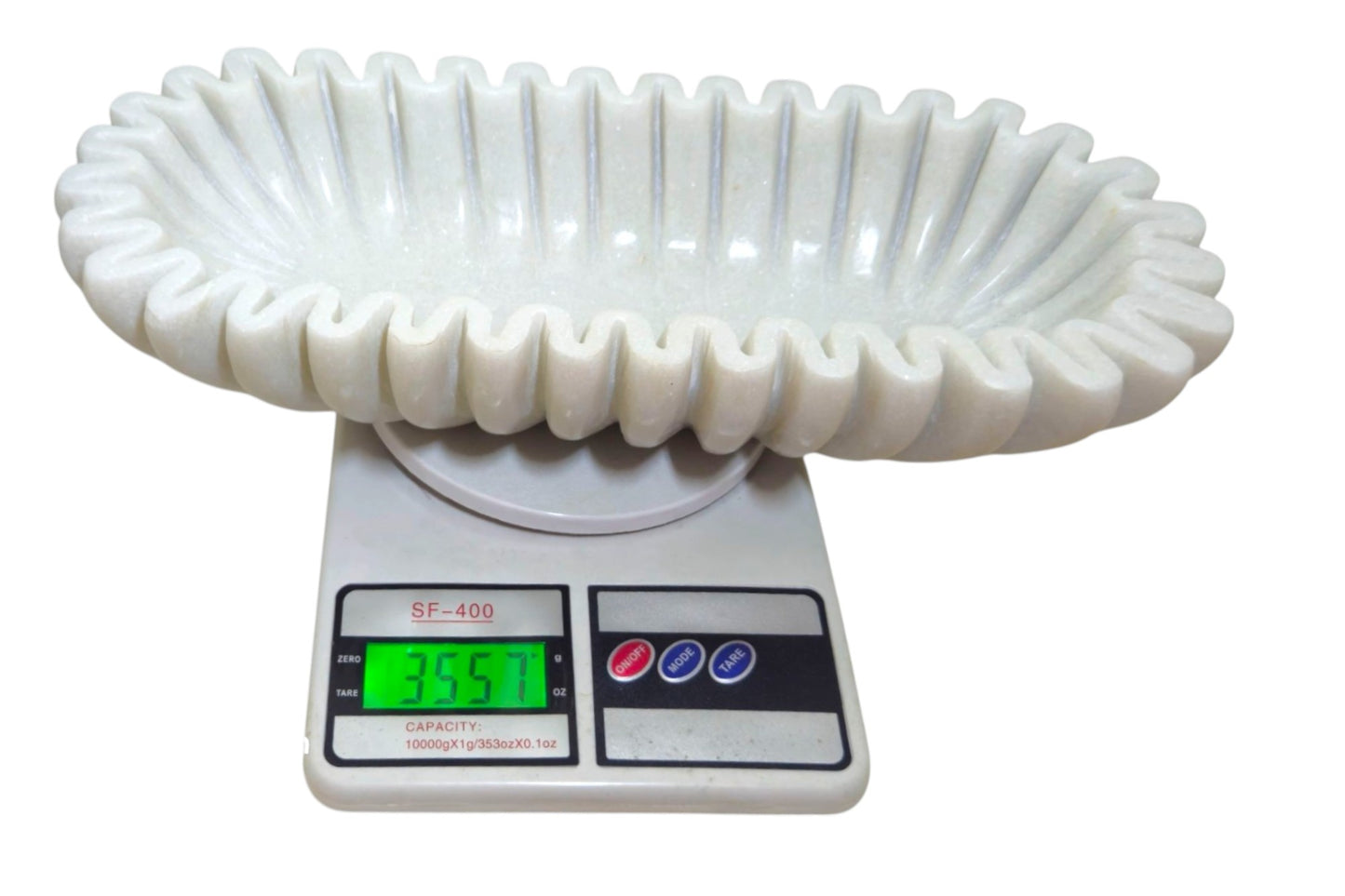 Versatile white marble oval shaped holder for Jewelry, phones, watches and fruits– Stunning Craftsmanship