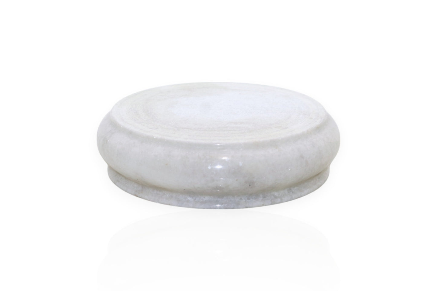 White marble serving bowl | fruit bowl | decoration bowl | temple flower bowl