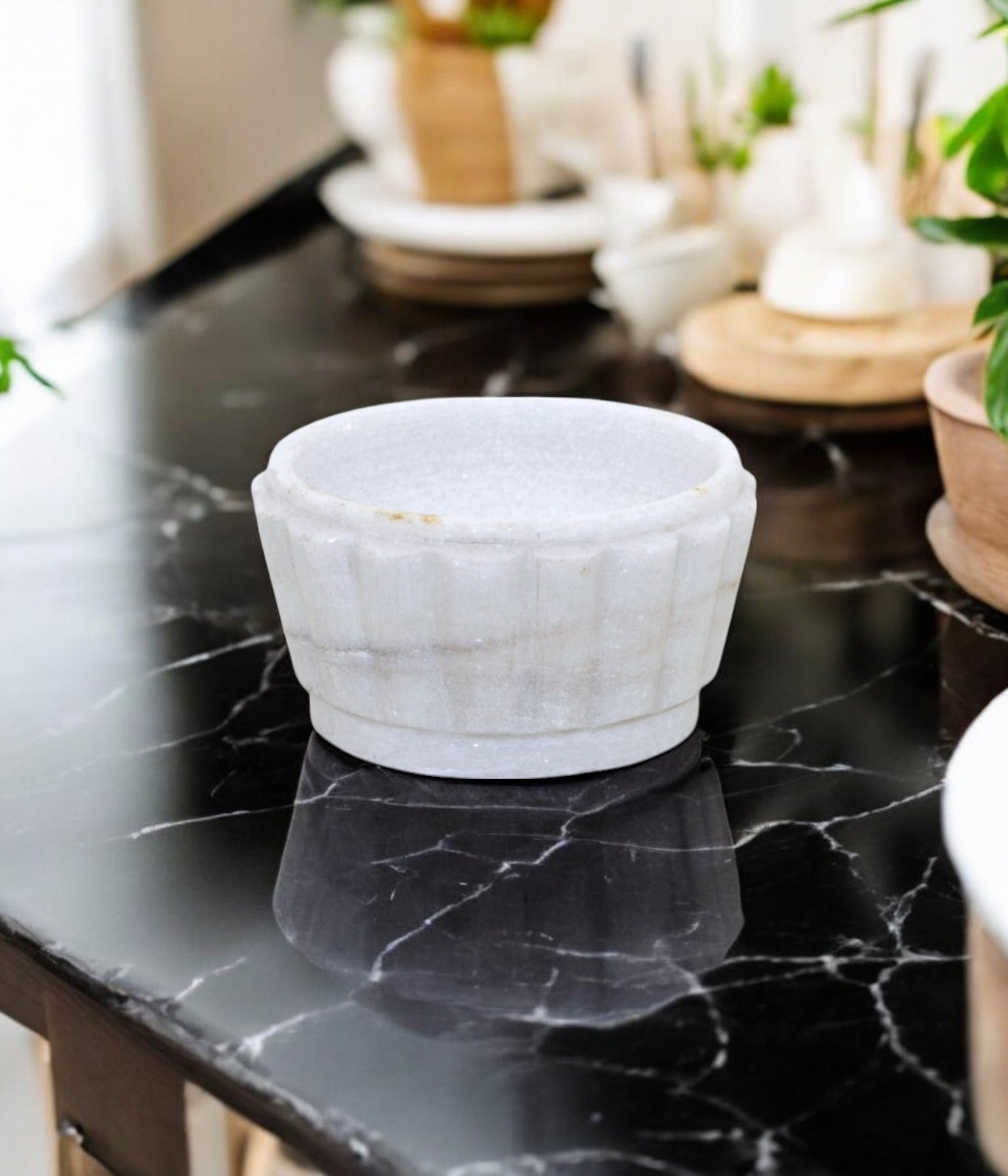 White marble sauce bowl | chutney bowl | multiple utility bowl