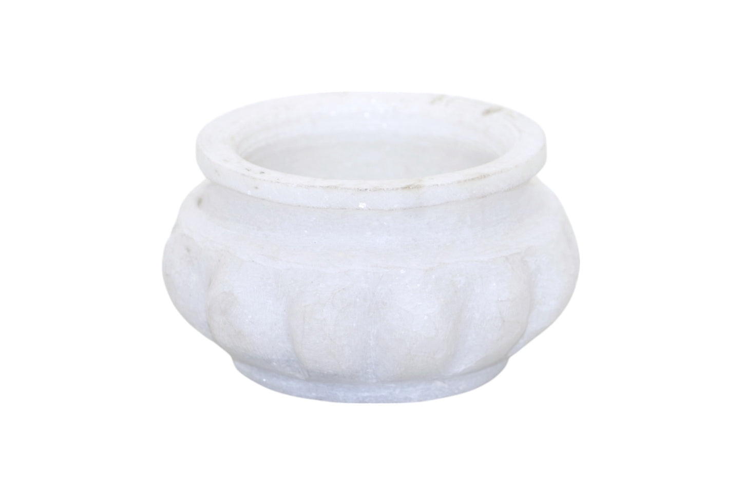 White marble pot shaped sauce bowl | chutney bowl | multiple utility bowl