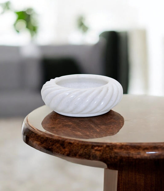 white marble fruit bowl | flower decoration bowl | dry fruit bowl | multi utility bowl
