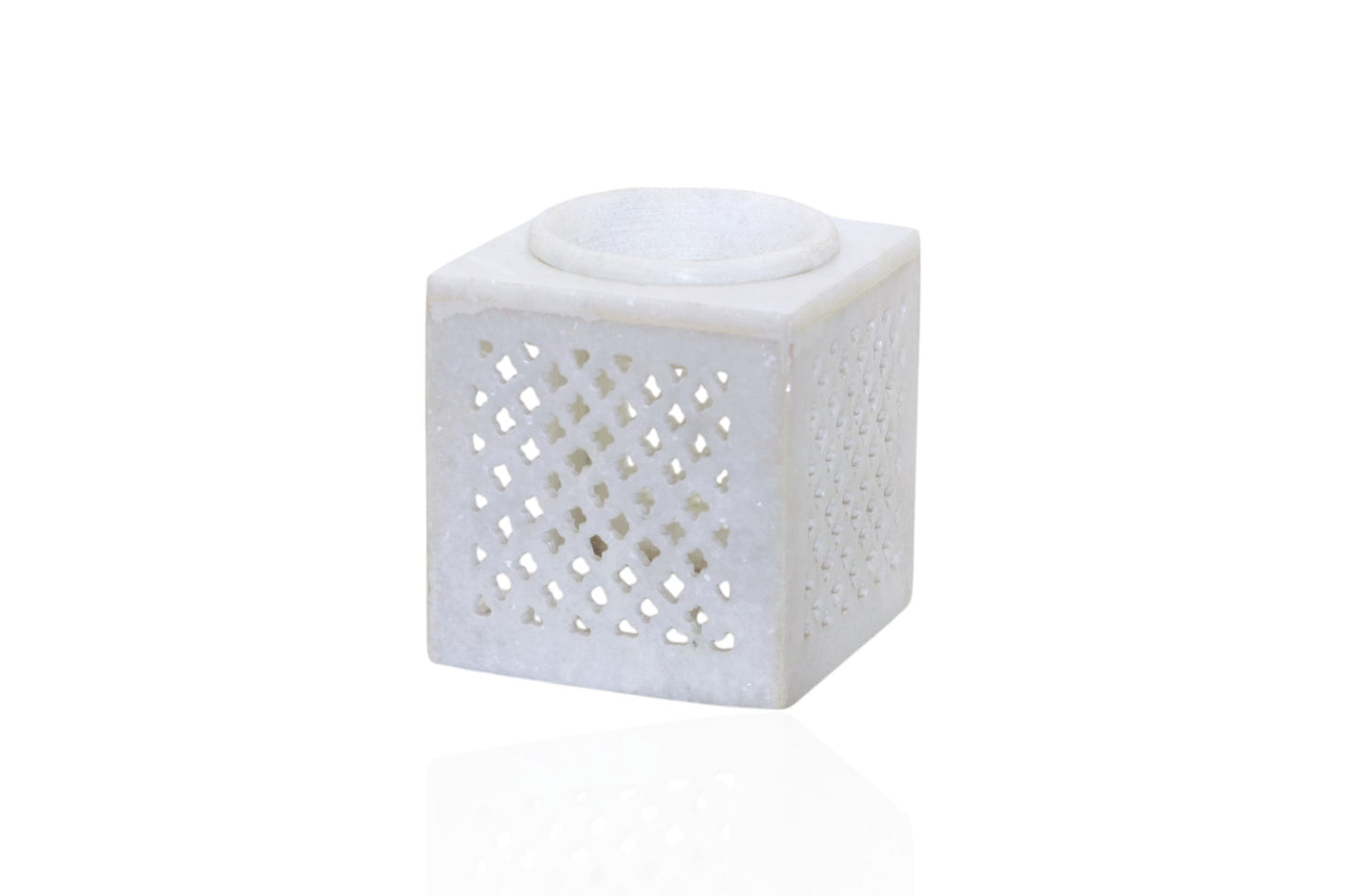 White marble fumes dispenser | perfume oil burner | camphor burner