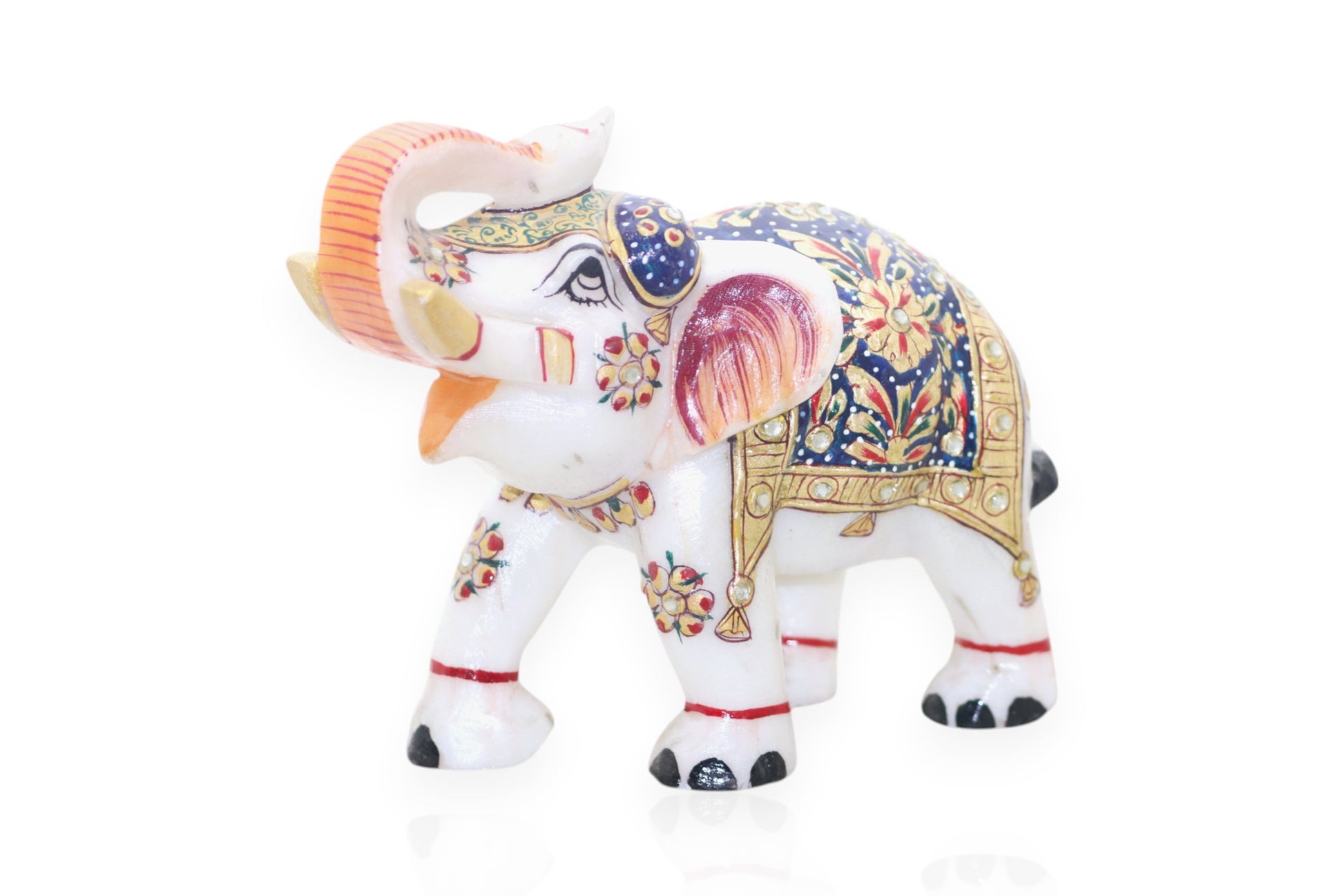 white marble  hand painted elephant  Luxury hand crafted handicraft items Global Japan Korea Dubai Singapore Europe UK London United kingdom United states of America UAE USA