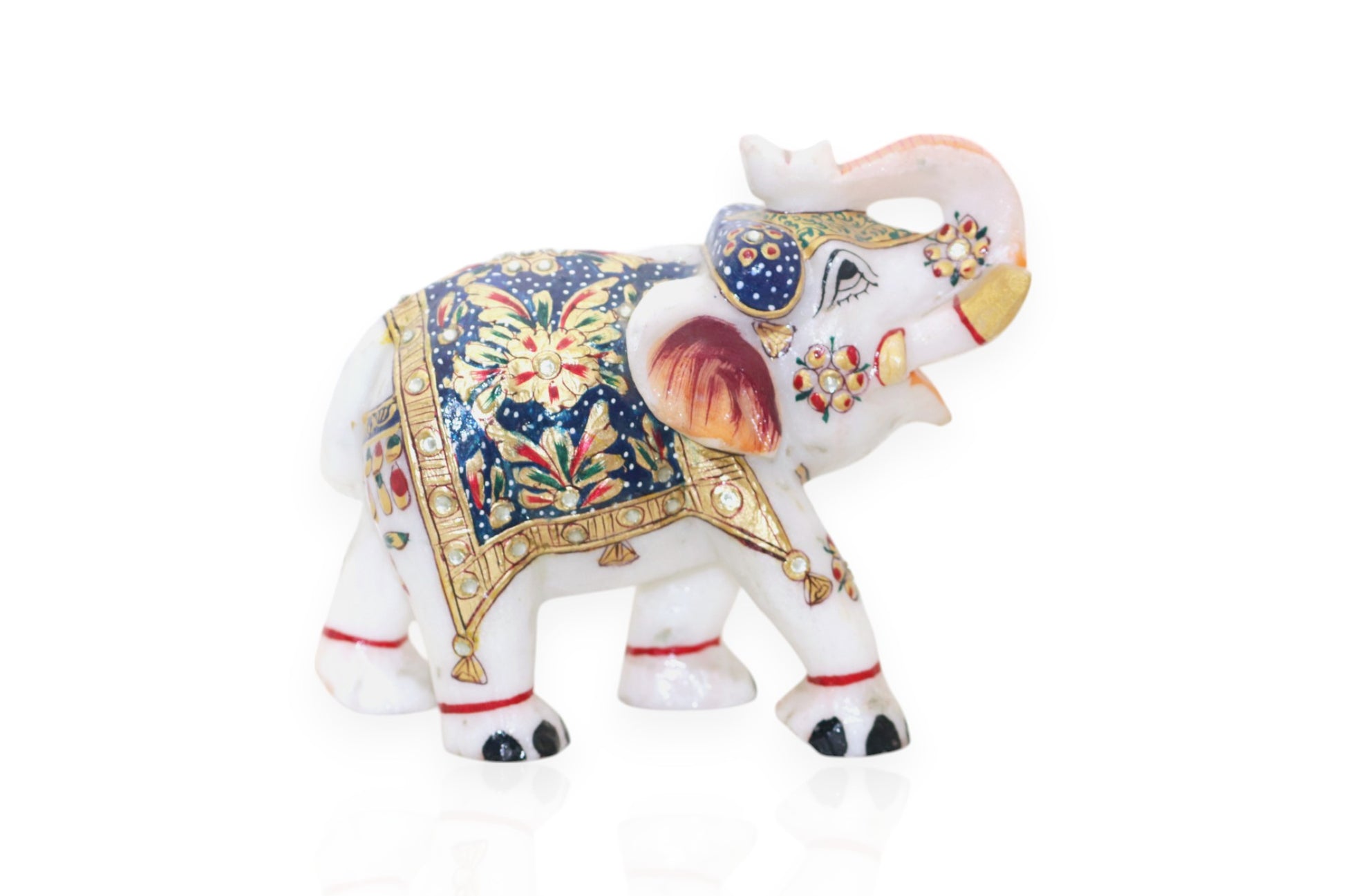 white marble  hand painted elephant  Luxury hand crafted handicraft items Global Japan Korea Dubai Singapore Europe UK London United kingdom United states of America UAE USA