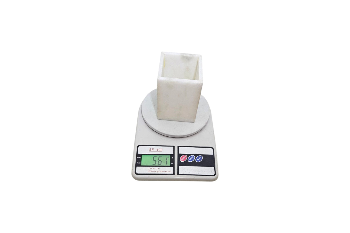 White marble minimalist design pen holder
