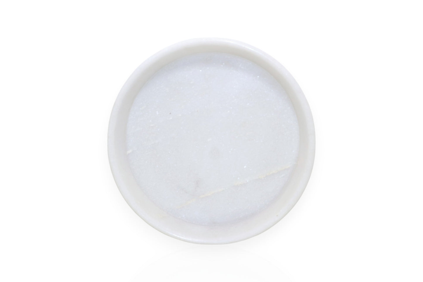 White round marble fruit plate | flower decoration plate | dry fruit plate | multi utility bowl