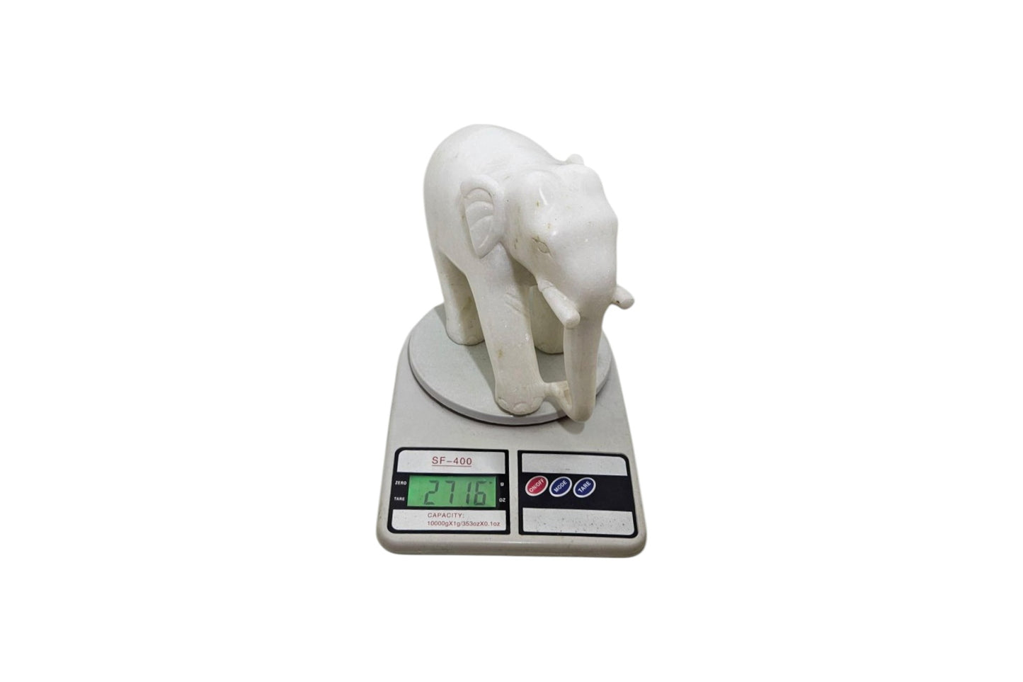 White Marble Elephant Idols: Handcrafted Artistry for Elegant Home Décor